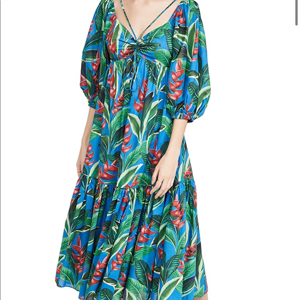 Farm Rio Dream Garden Midi Dress